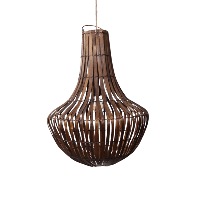 Rotan Kroonluchter Bruin S