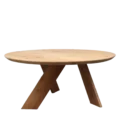 Oud eiken tafel | Rond
