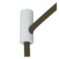 Plafond snoerbevestiging met trekontlaster | wit
