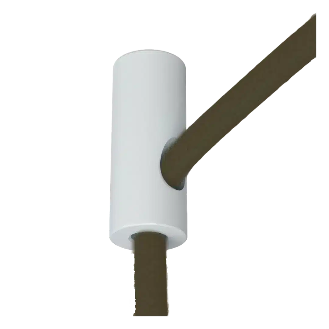 Plafond Snoerbevestiging Met Trekontlaster Wit