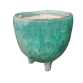 Tamegroute tripod pot | groen