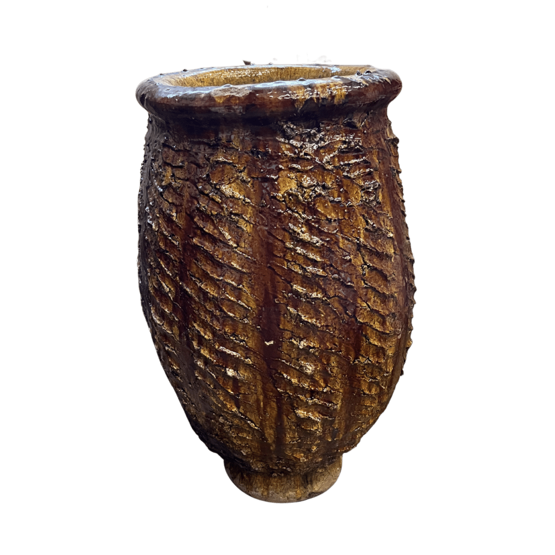 Tamegroute Cactus Pot Oker Tamegroute Cactus Pot Oker