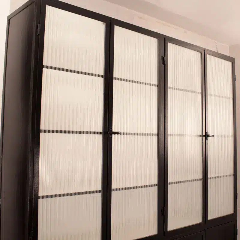 Apothekerskast Met Canale Mat Blank Glas 4 9005 Apothekerskast Met Canale Mat Blank Glas 4 9005