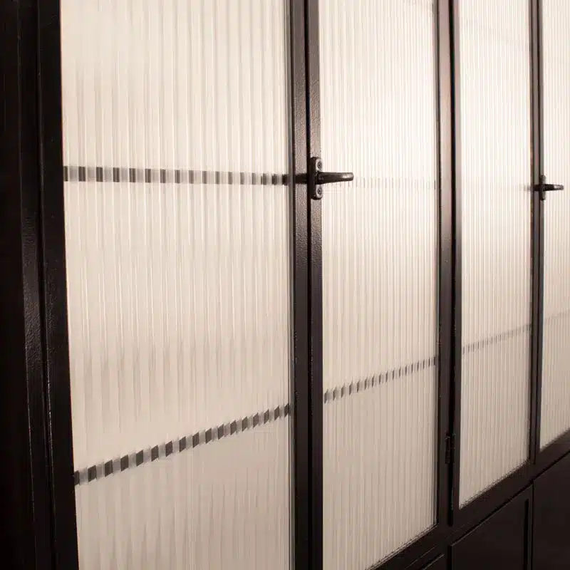 Apothekerskast Met Canale Mat Blank Glas 4 9005 Apothekerskast Met Canale Mat Blank Glas 4 9005