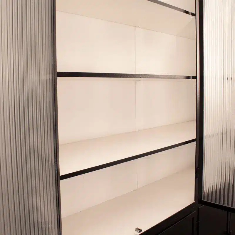 Apothekerskast Met Canale Mat Blank Glas 4 9005 Apothekerskast Met Canale Mat Blank Glas 4 9005