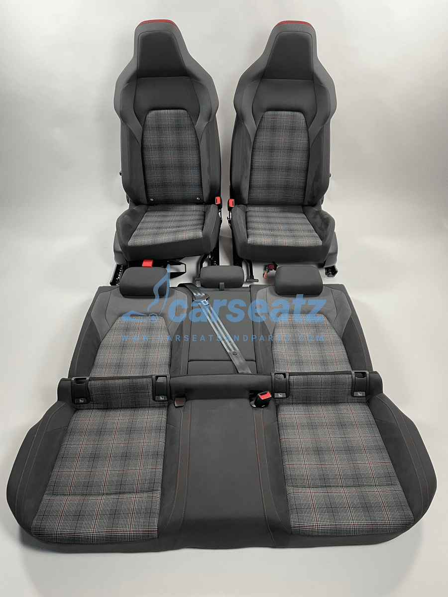 Trp Post Container Data Trp Post Id 6430 Innenausstattung Vw Golf 8 Gti Alcantara Stoff Grau Kariert Rot Weiß Grau