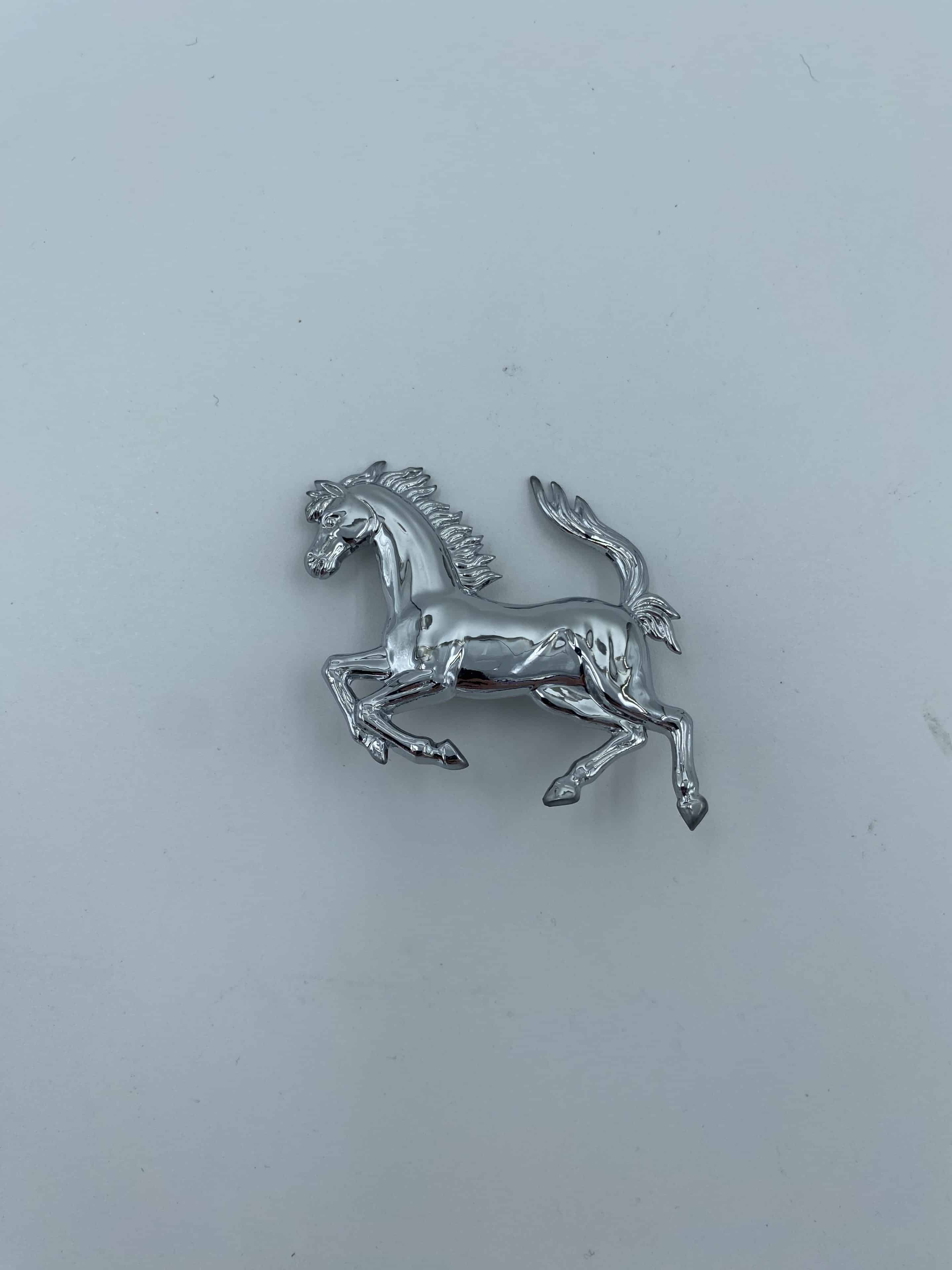 Ferrari Logo Medium Prancing Horse Motif Chrome