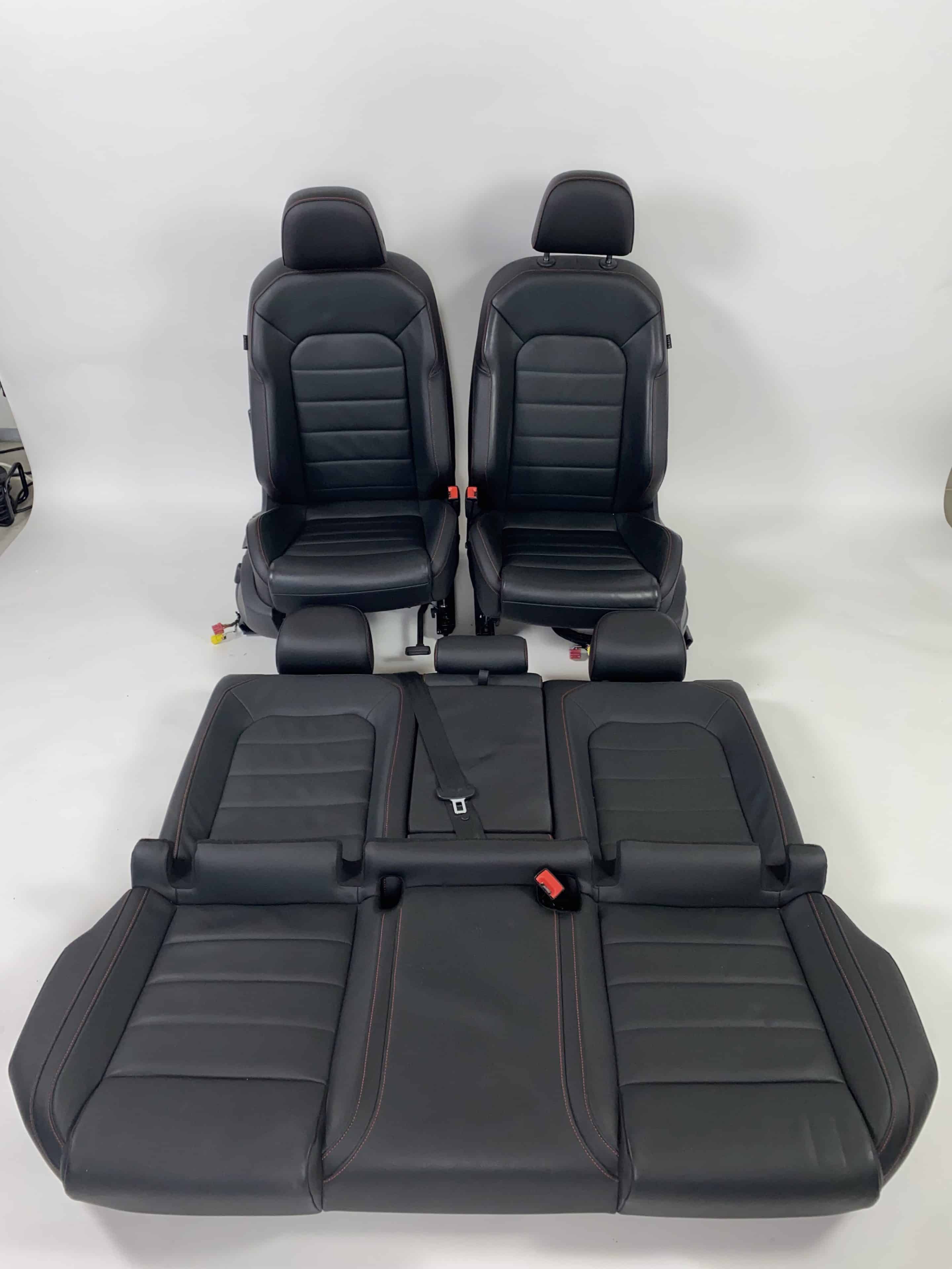 Interieur Vw Golf 7 Gti Tcr Leder Zwart Rood Stiksel