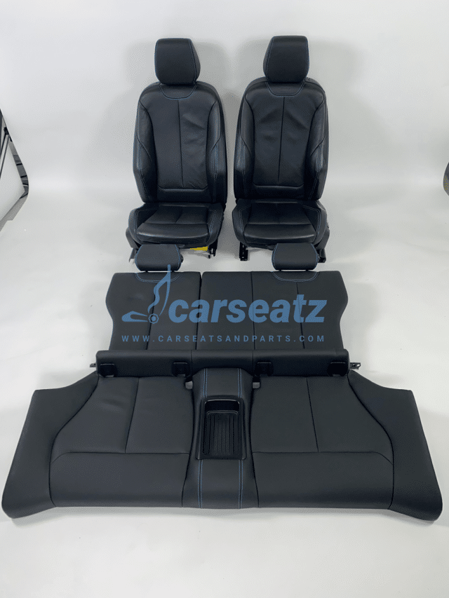 Interieur Bmw M2 F87 Leder Dacota Schwarz Blau Nähte