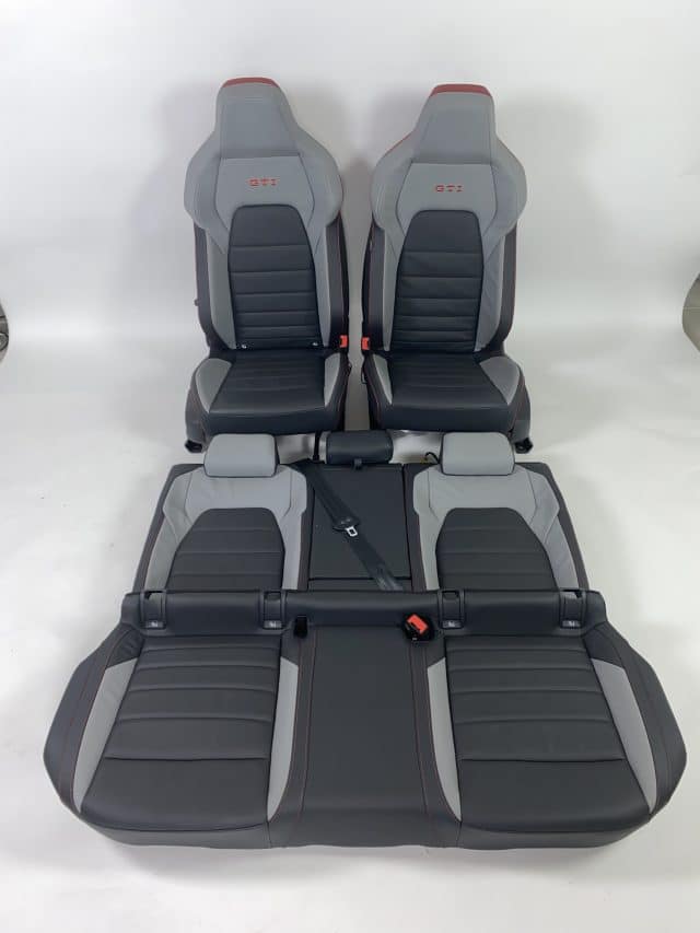 Interieur Vw Arteon Shooting Break R Zwart Leder Blauw Stiksel