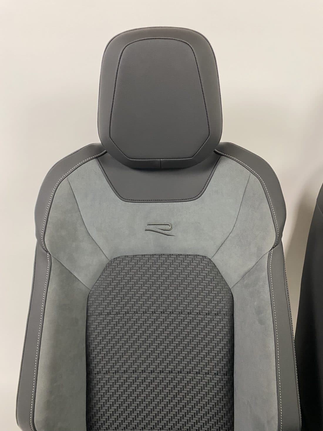 Interieur Vw T Roc R A11 Alcantara Stof Grijs Zwart