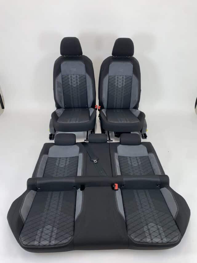 Trp Post Container Data Trp Post ID 11351 Interior VW Taigo R C61 Alcantara Fabric and Leather, Grey and Black Trp Post Container