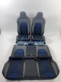 Intérieur Vw Golf 8 R Tissu Alcantara Cuir Gris Bleu