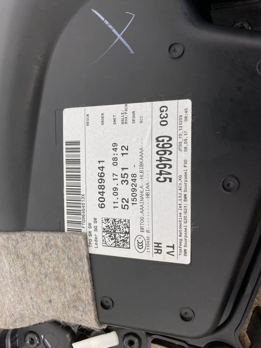 Achterbank En Deurpanelen Bmw M5 F90 Leder Silverstone