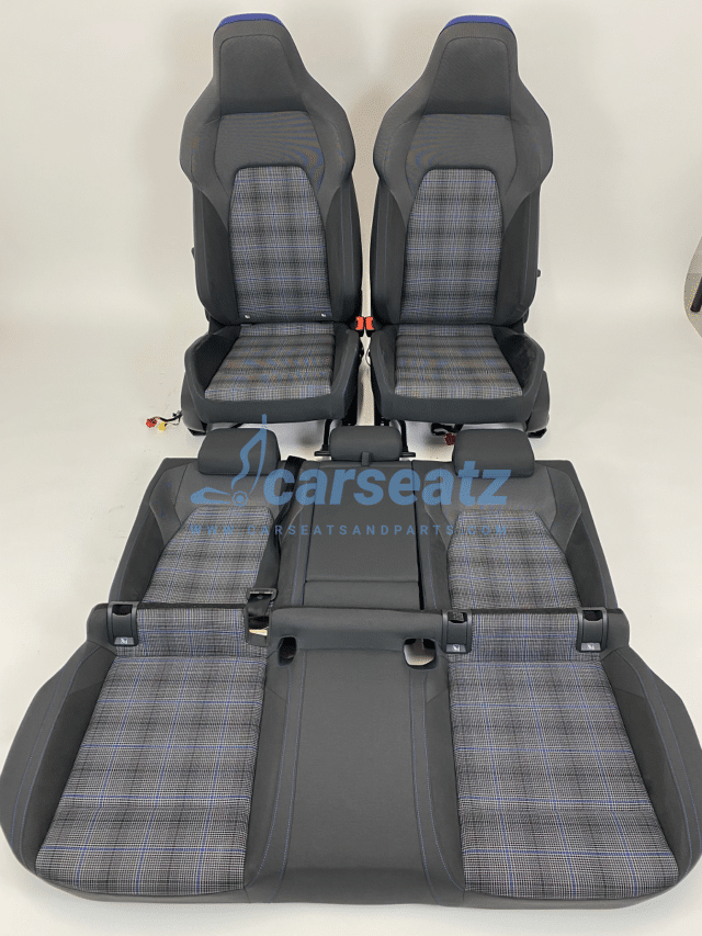 Interieur Vw Golf 8 Gte Stof Alcantara Blauw Zwart Grijs