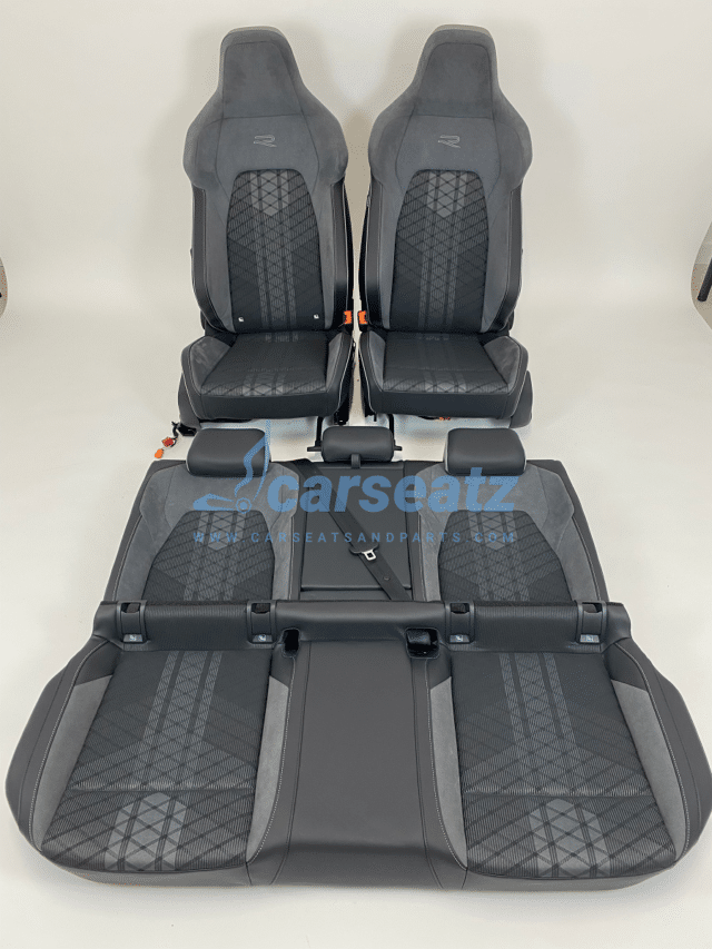 Interieur Vw Golf 8 R Stof Alcantara Leder Zwart Grijs