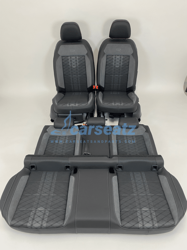 Interieur Vw T Roc R A11 Alcantara Stof Zwart Grijs