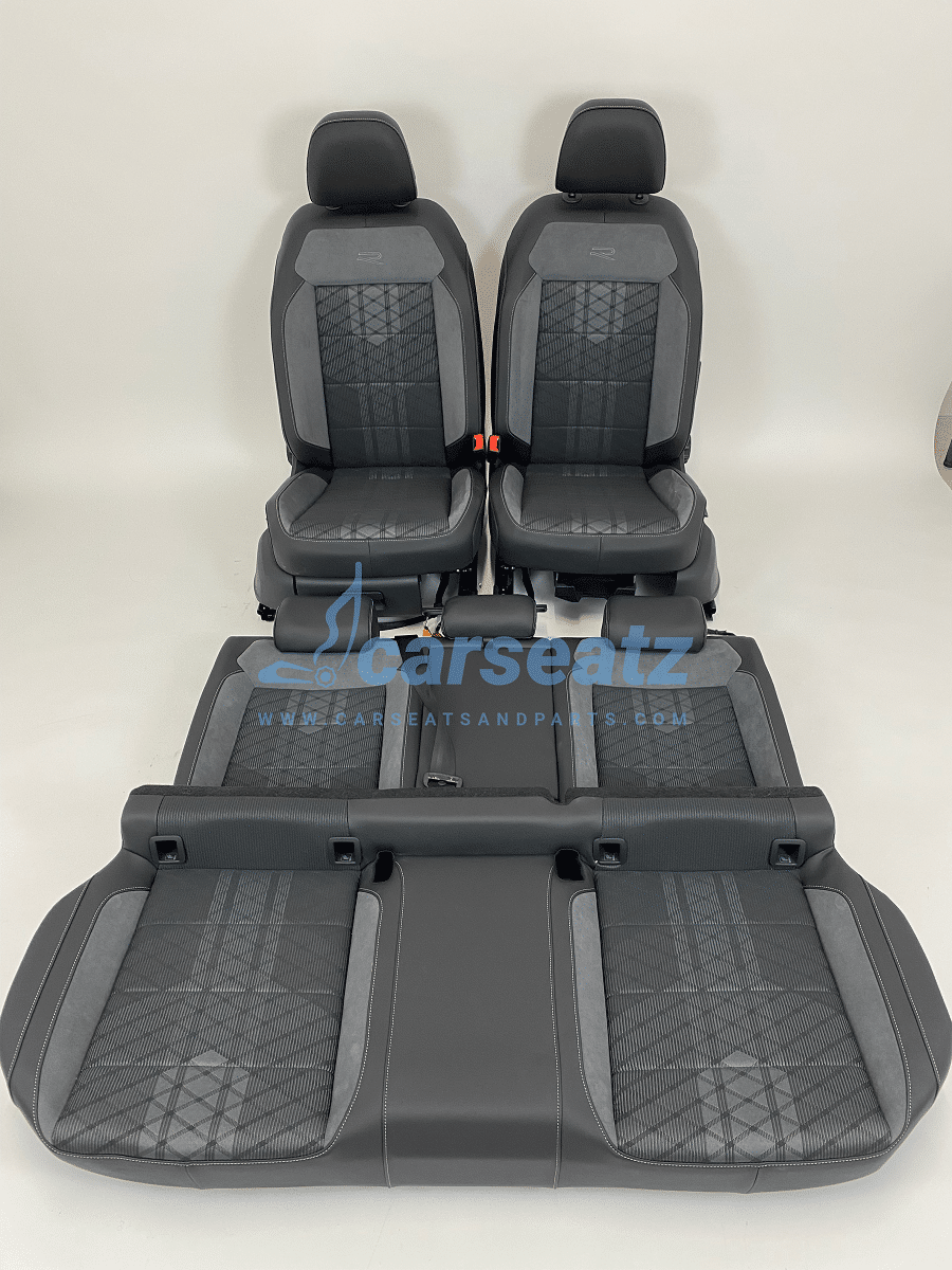Interieur Vw T Roc R A11 Alcantara Stof Zwart Grijs