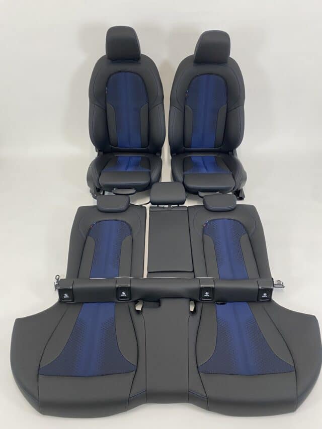Innenausstattung Bmw 2er Gran Coup M F44 Leder Alcantara Schwarz Blau
