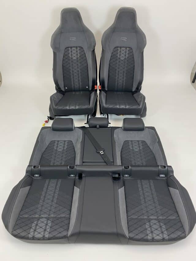 Interior Vw Golf 8 Gte Tela Alcantara Azul Negro Gris