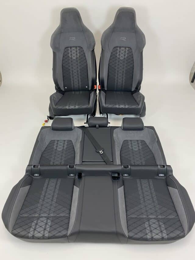Interieur Vw Golf 8 R Stof Alcantara Leder Zwart Grijs