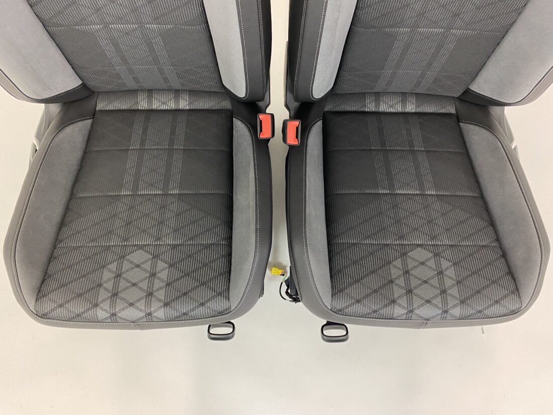 Interieur Vw T Roc R A11 Alcantara Stof Zwart Grijs