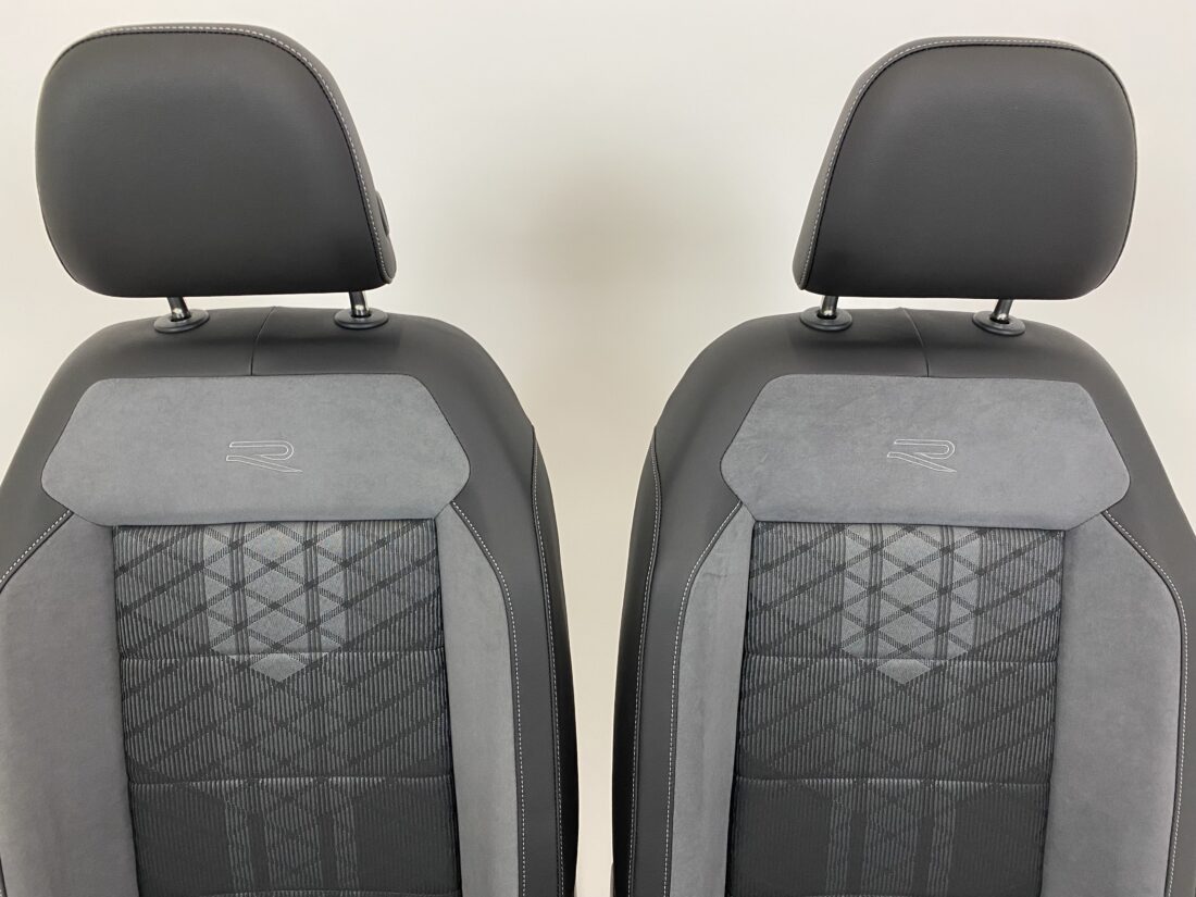 Interieur Vw T Roc R A11 Alcantara Stof Zwart Grijs