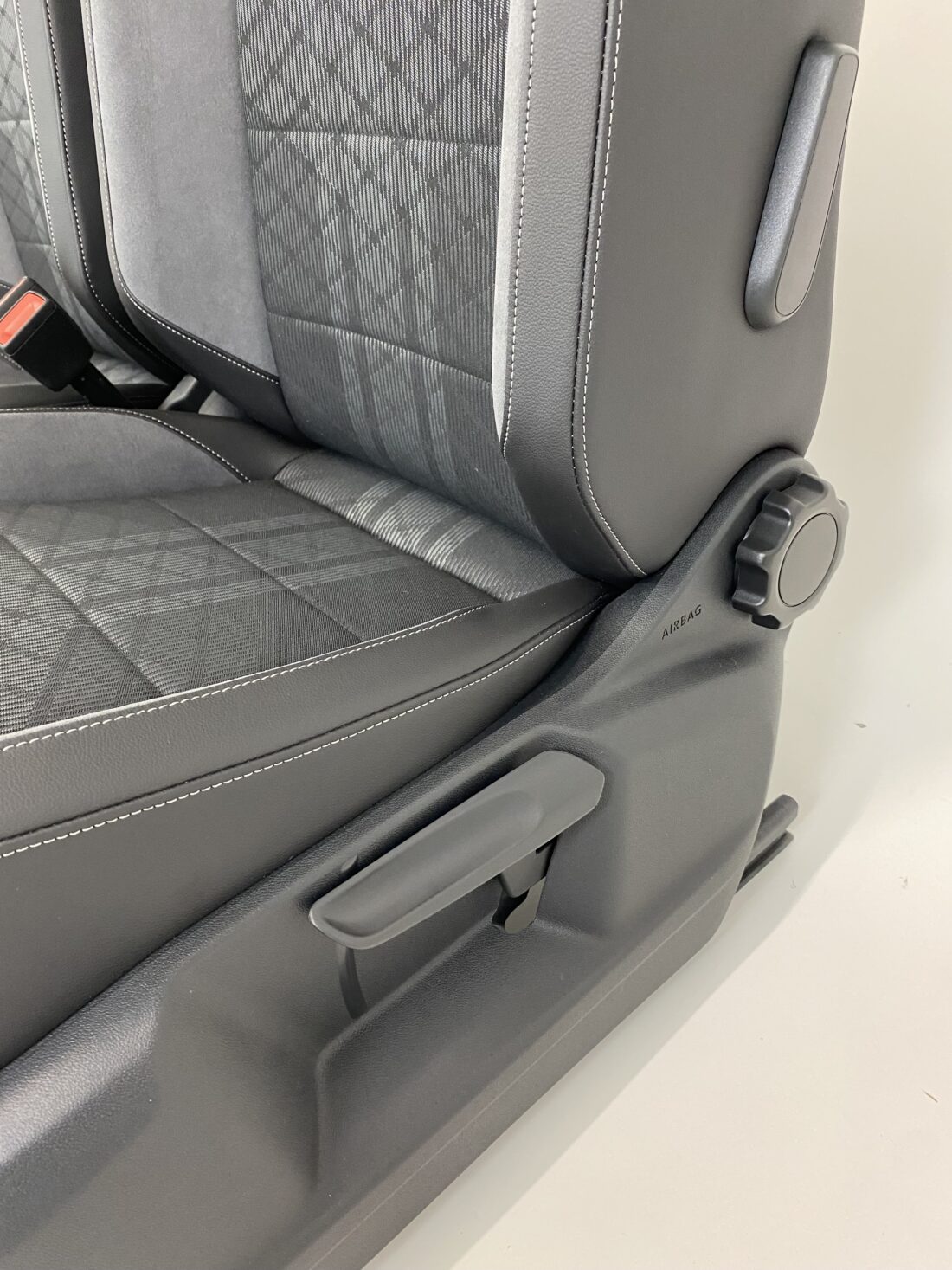 Interieur Vw T Roc R A11 Alcantara Stof Zwart Grijs