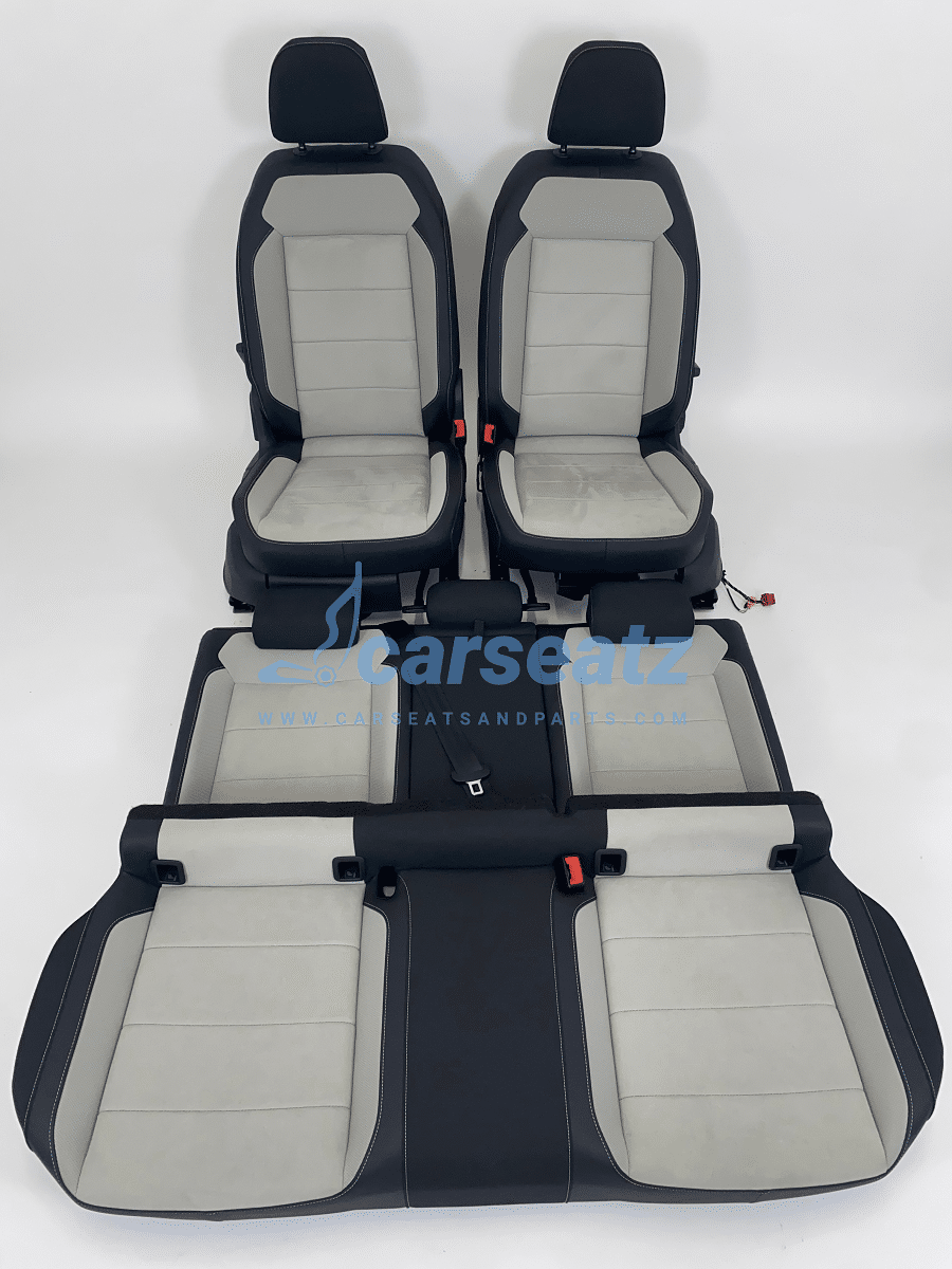 Interieur Vw T Roc A11 Alcantara Stof Zwart Licht Grijs