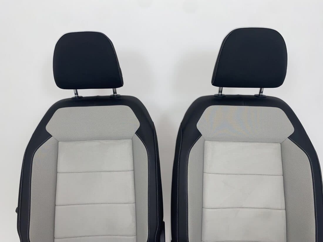 Interieur Vw T Roc A11 Alcantara Stof Zwart Licht Grijs