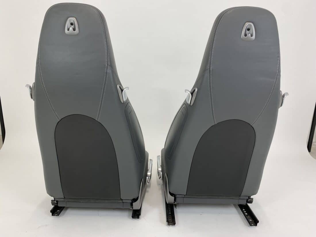 Autostoelen Porsche Boxter 987 911 997 Leder Grijs