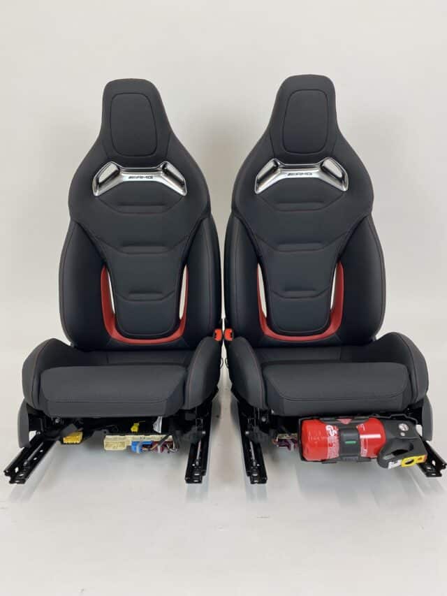 Mercedes Benz C Class Amg Performance Seats W206 Black Leather With Red Detail