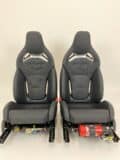 Mercedes Benz C-Klasse AMG Performance Sitze (W206) Schwarzes Leder mit weißen Nähten