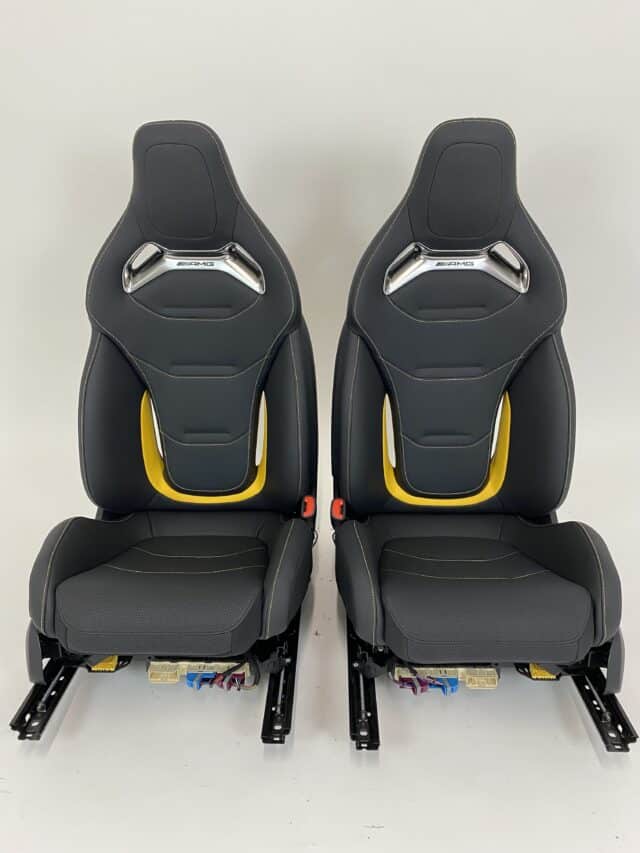 Mercedes Benz C Class Amg Performance Seats W206 Black Leather With Yellow Detail