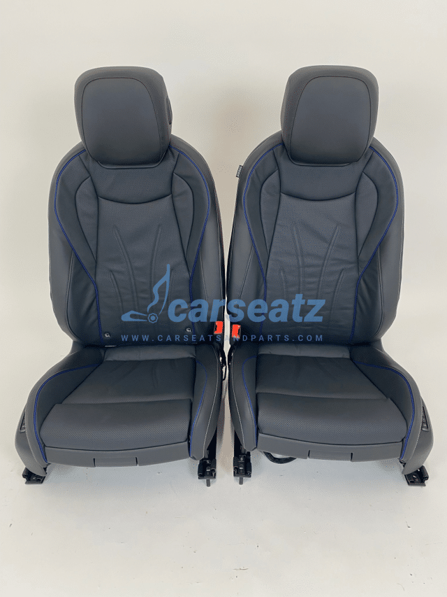 Interieur Vw Tiguan Leder Zwart Met Blauwe Details