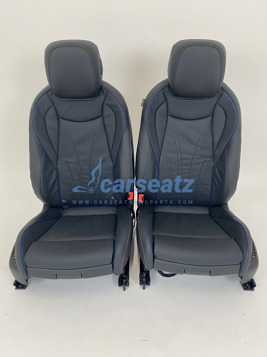 Interieur Vw Tiguan Leder Zwart Met Blauwe Details