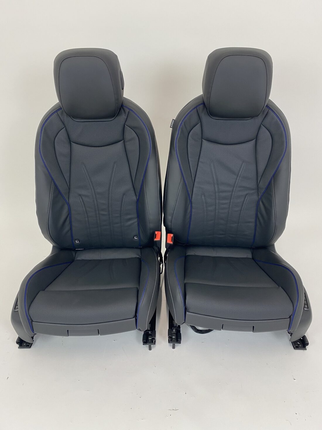 Interieur Vw Tiguan Leder Zwart Met Blauwe Details