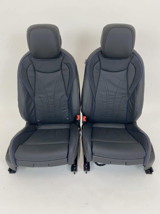 Interieur Vw Tiguan Leder Zwart Met Blauwe Details