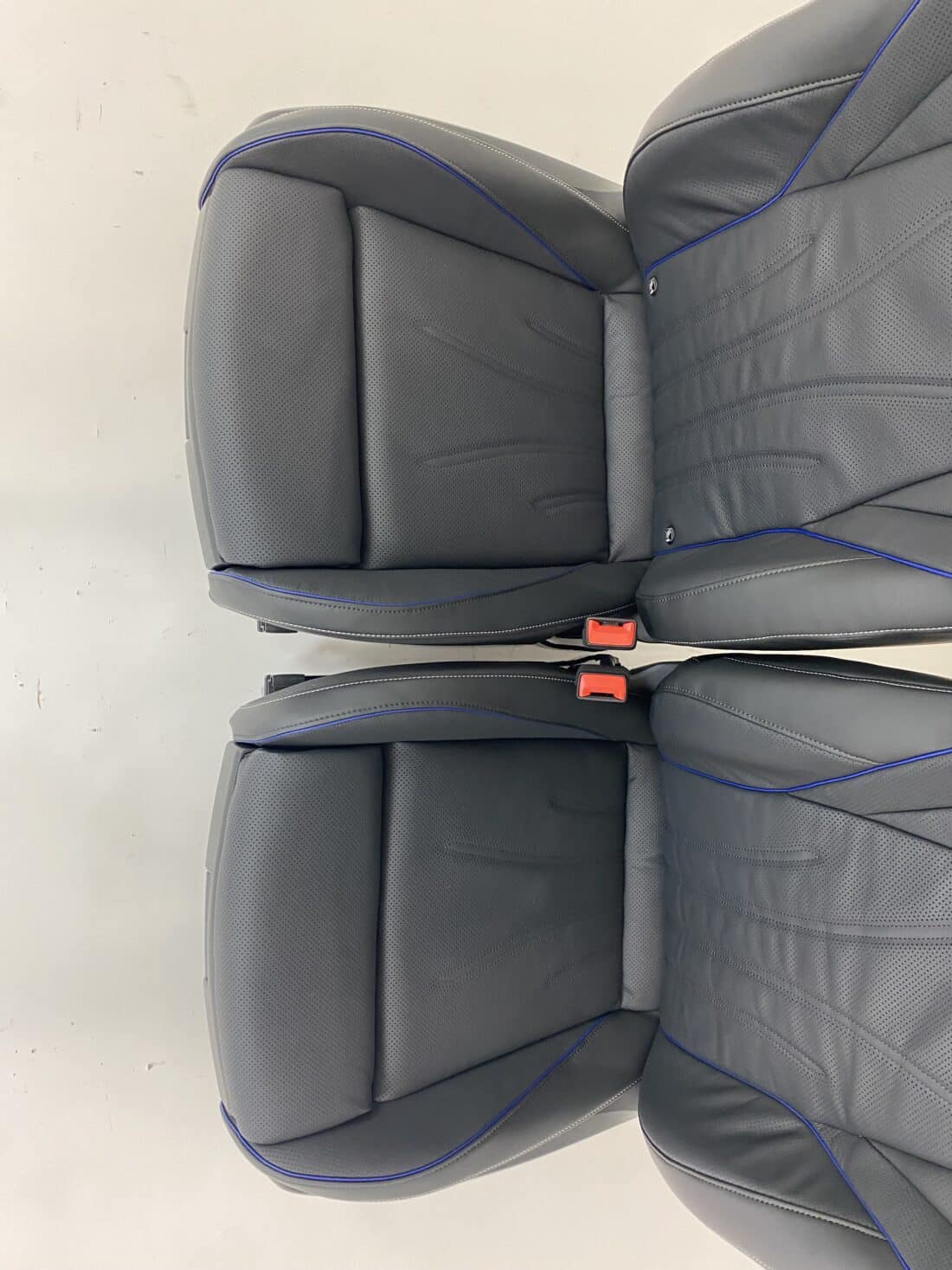 Interieur Vw Tiguan Leder Zwart Met Blauwe Details