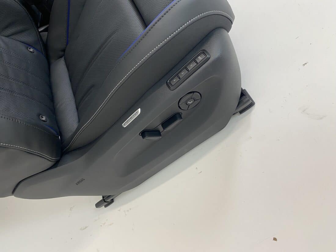 Interieur Vw Tiguan Leder Zwart Met Blauwe Details