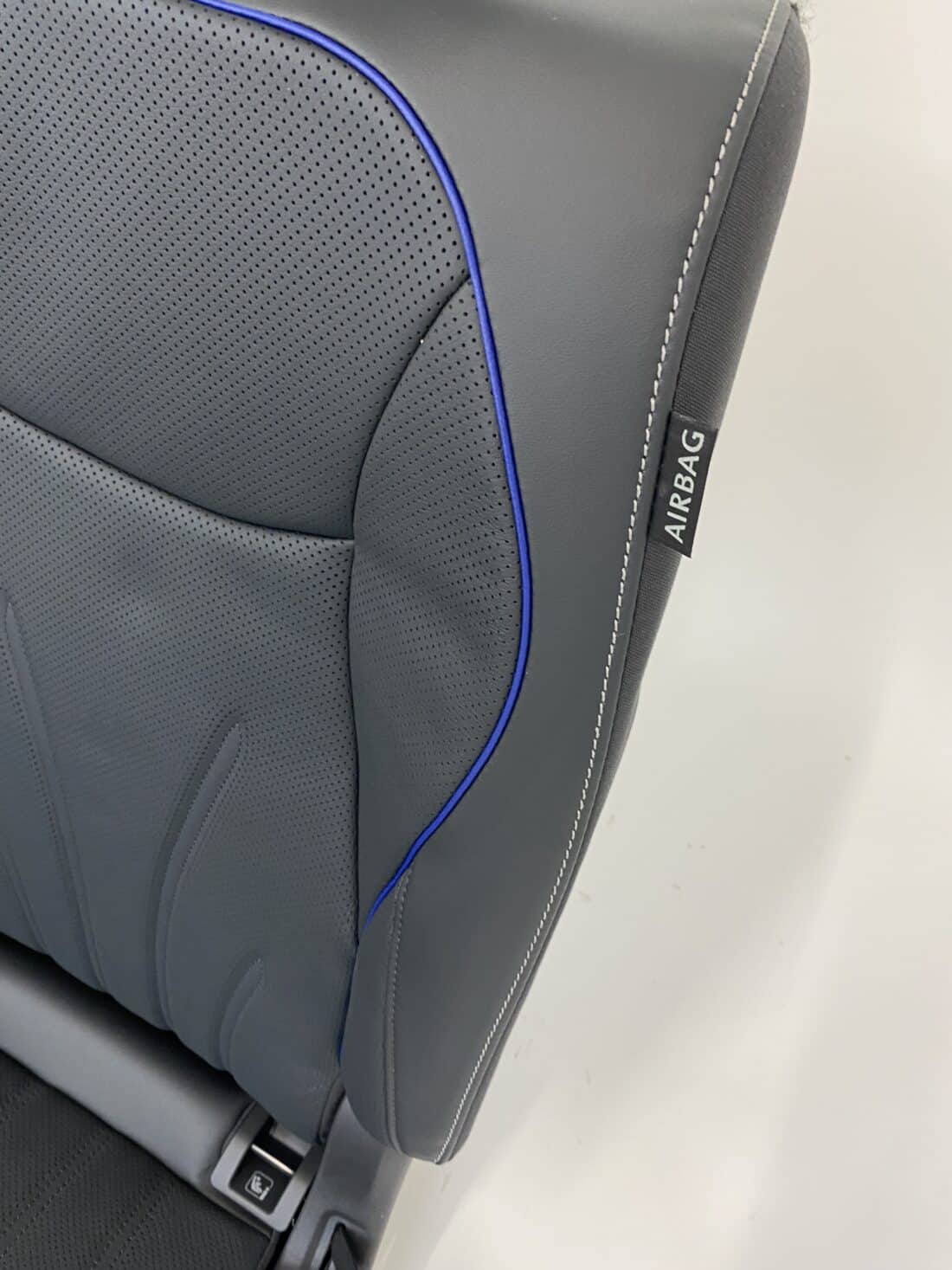 Interieur Vw Tiguan Leder Zwart Met Blauwe Details