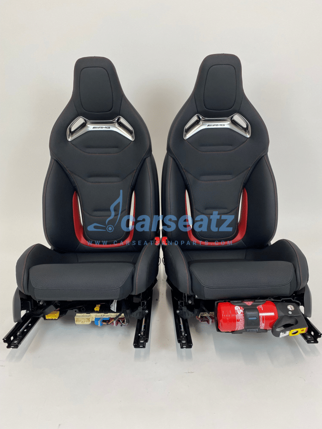 Mercedes Benz C Class Amg Performance Seats W206 Black Leather With Red Detail
