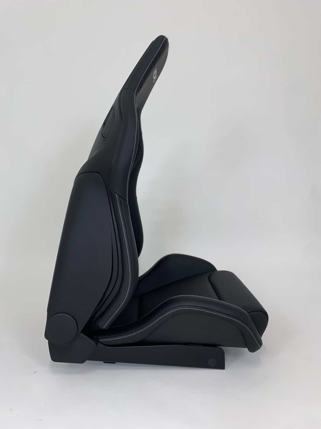 Recaro Sportster Cs Leder Zwart Met Wit Stiksel
