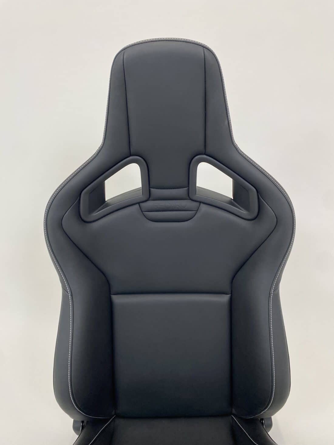Recaro Sportster Cs Leder Zwart Met Wit Stiksel