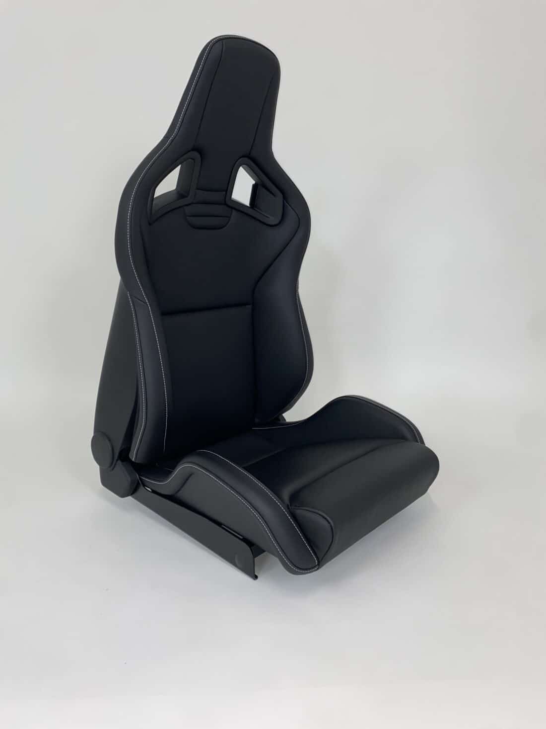 Recaro Sportster Cs Leder Zwart Met Wit Stiksel