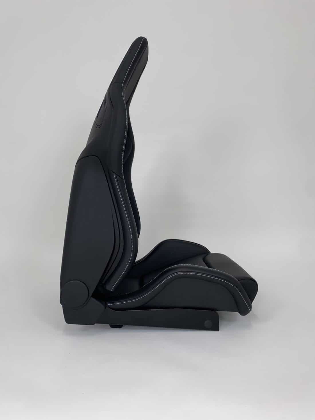Recaro Sportster Cs Leder Zwart Met Wit Stiksel