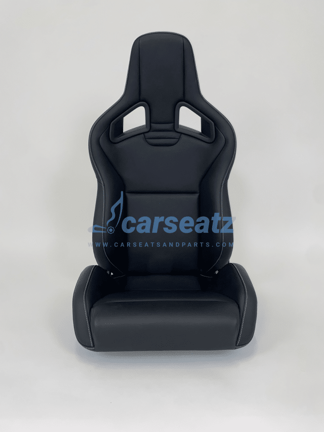 Recaro Sportster Cs Leder Zwart Met Wit Stiksel