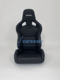 Recaro Sportster Cs Leder Zwart Met Wit Stiksel Recaro Sportster Cs Leder Zwart Met Wit Stiksel