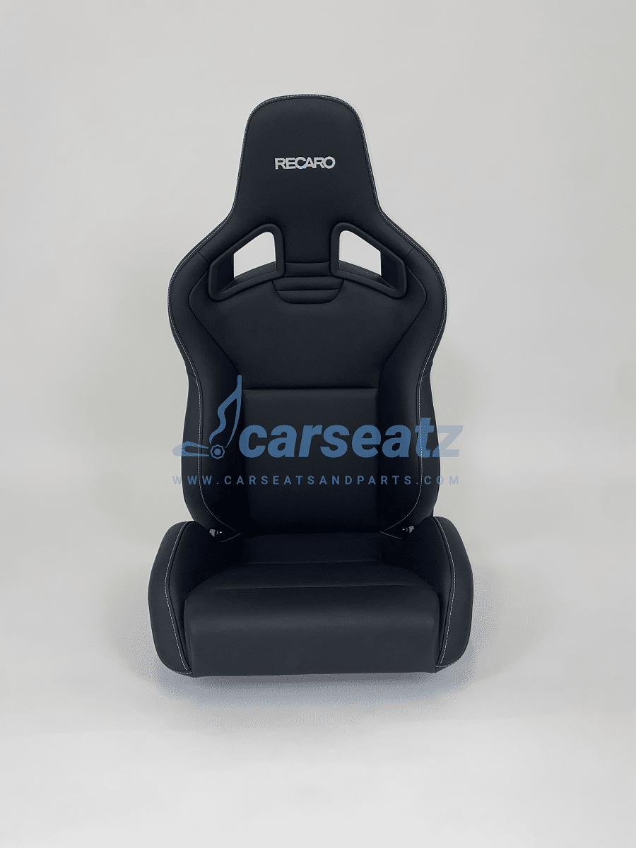 Recaro Sportster Cs Leder Zwart Met Wit Stiksel