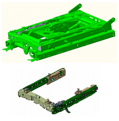 Stoelframe Voor Linkerstoel C6000 Amp C7000